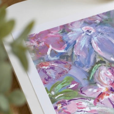 Blush and Bloom large square print