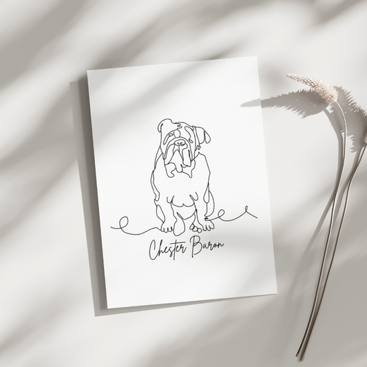 Personalised Pet Print – Custom Pet Portraits for Loved, Missed & New Companions