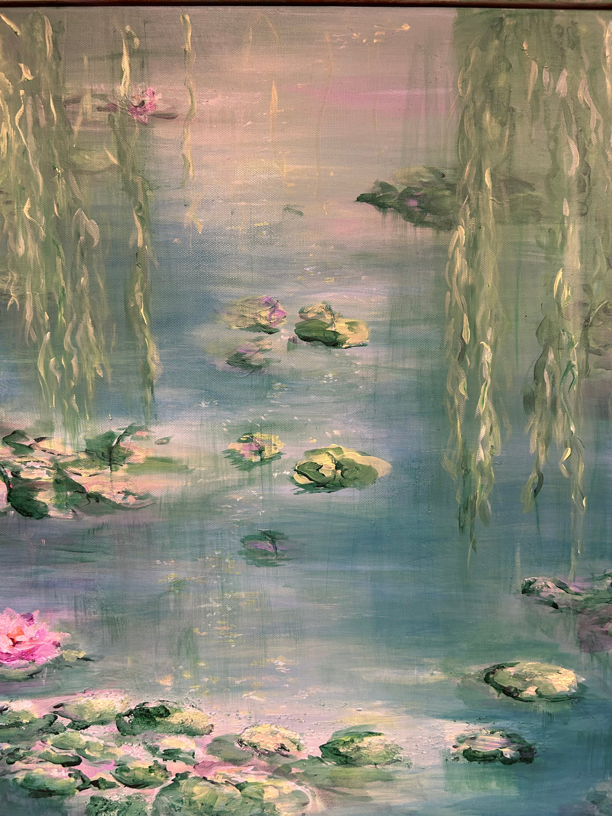 Avril 14th altdelay - Original Water Lily Pond Painting