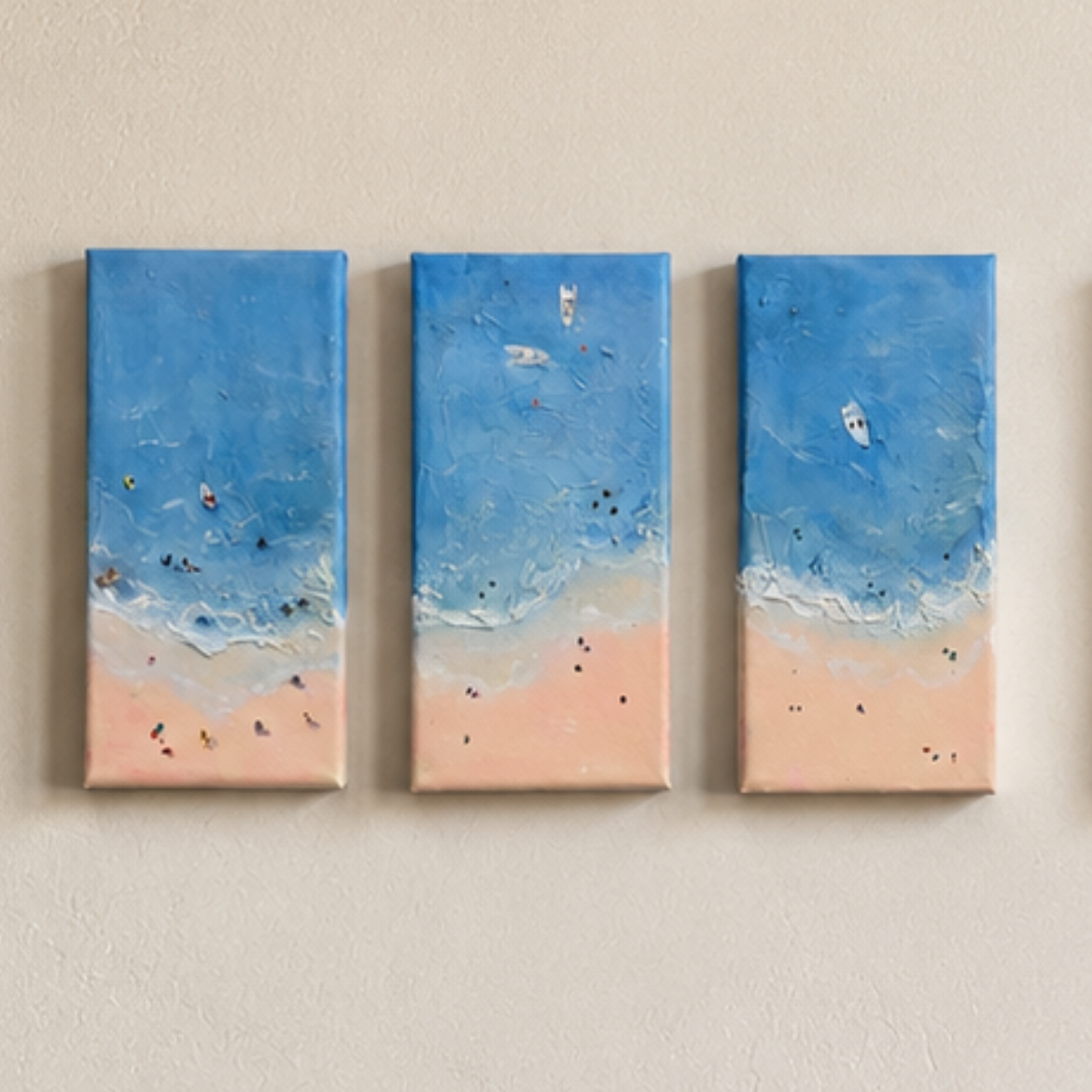 Shoreline stories – Three Original Coastal Paintings