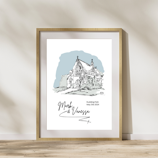 Personalised Place Print – Custom Illustration of Homes, Venues & Meaningful Locations
