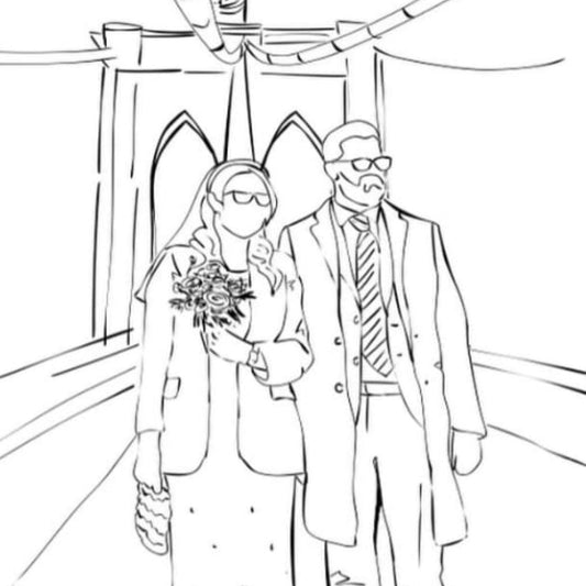 Wedding day illustrations