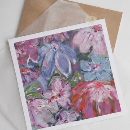 Blush and Bloom large square print