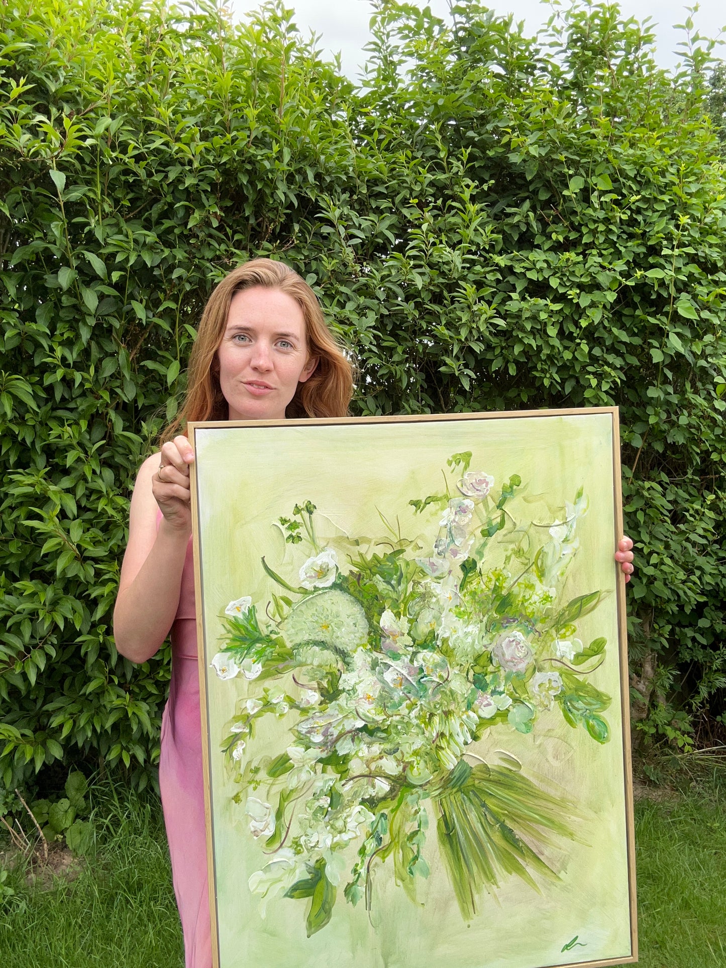 Keepsake wedding bouquet painting
