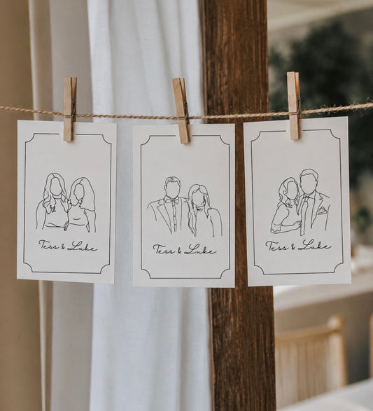 Live wedding guest illustrations