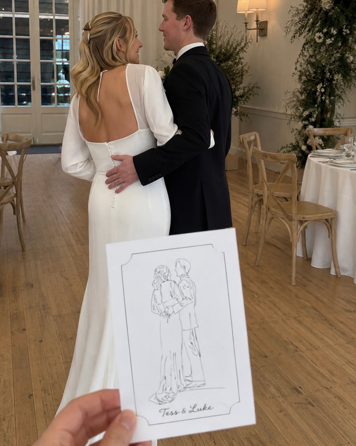 Live wedding guest illustrations