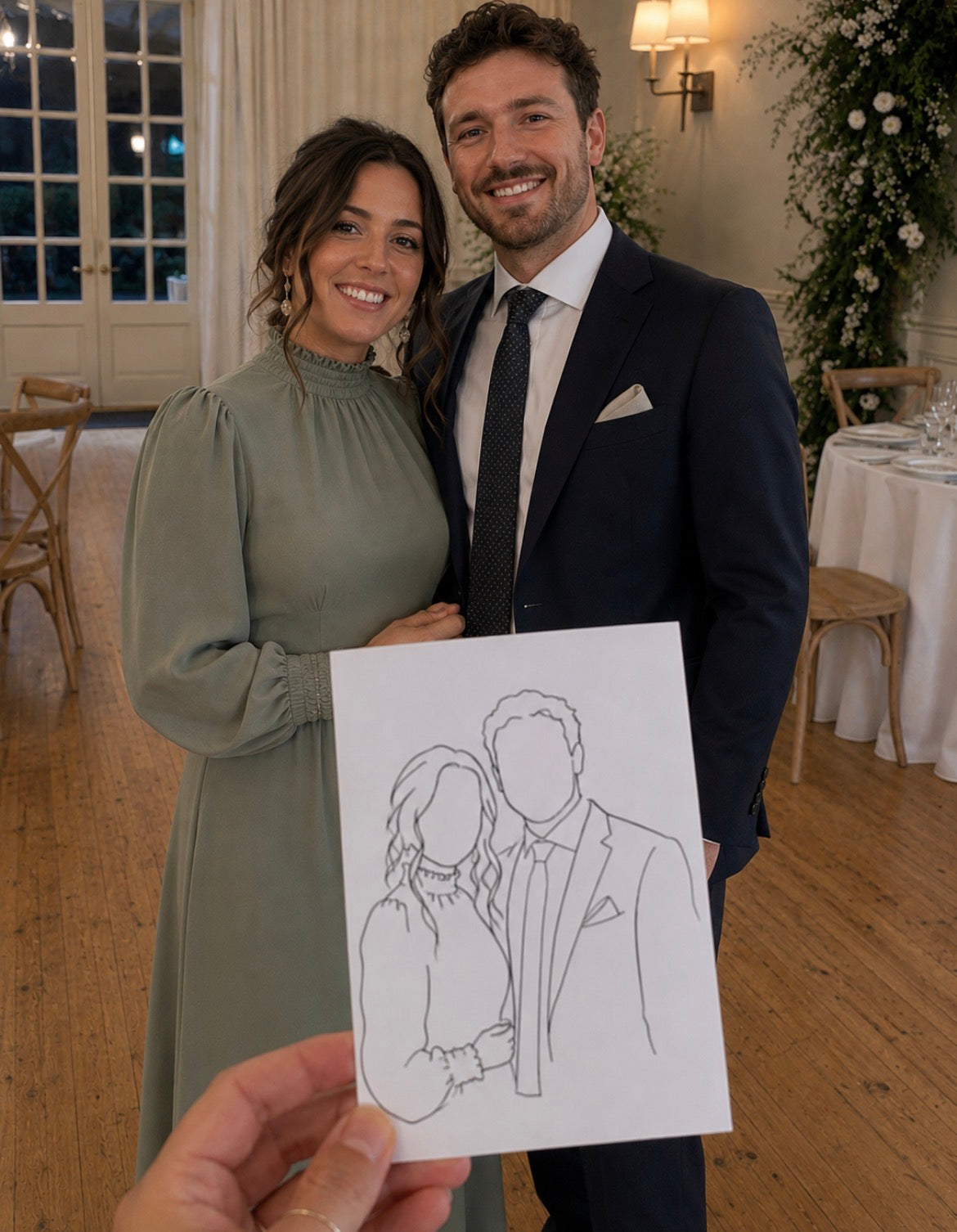 Live wedding guest illustrations